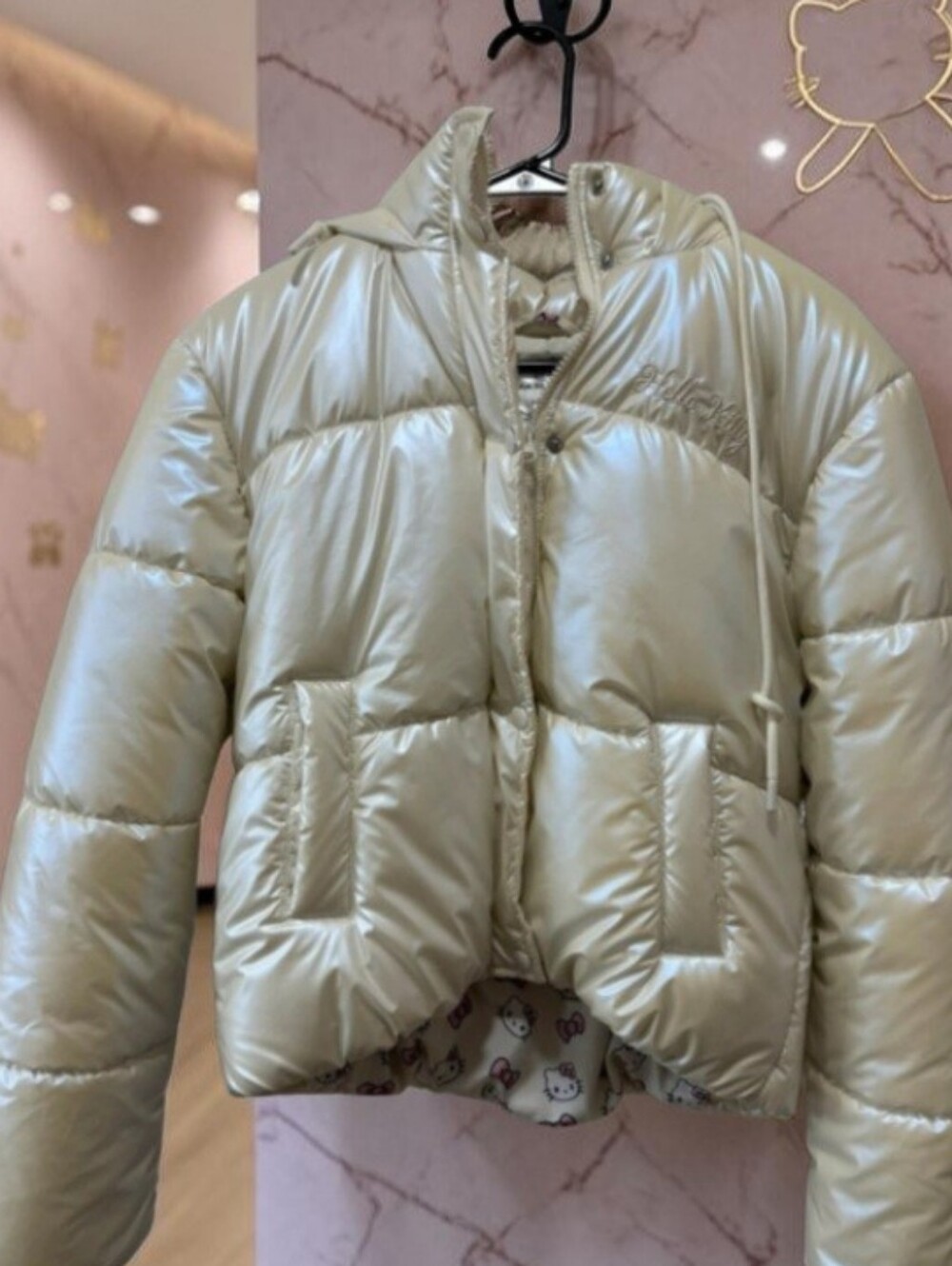 Forever 21 Pearlescent Puffer Jacket - Adult Medium NWOT